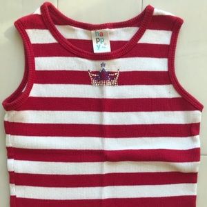 [Happy 4th] - Striped Tank Top